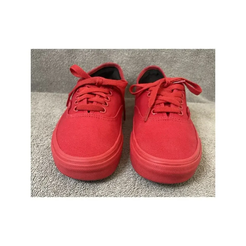 Vans Off The Wall Red Low-Top Casual Sneakers Size Women's 8.5, Men 7